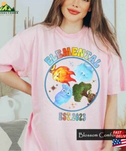 Elemental 2023 Disney Shirt Pixar Comfort Colors Characters Unisex Hoodie 3