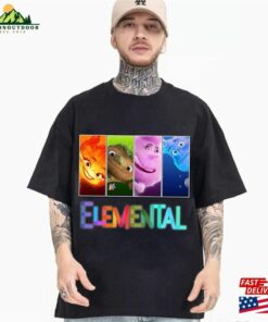 Elemental 2023 Shirt Pixar Disney Ember Wade Clod Grale Classic Unisex