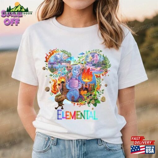 Elemental Movie Shirt Character Tee Disney Pixar Sweatshirt Hoodie