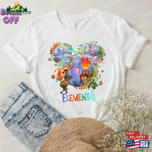 Elemental Movie Shirt Character Tee Disney Pixar Sweatshirt Hoodie