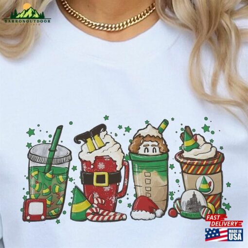 Elf Latte Christmas Shirts Movie Shirt Coffee Hoodie Sweatshirt