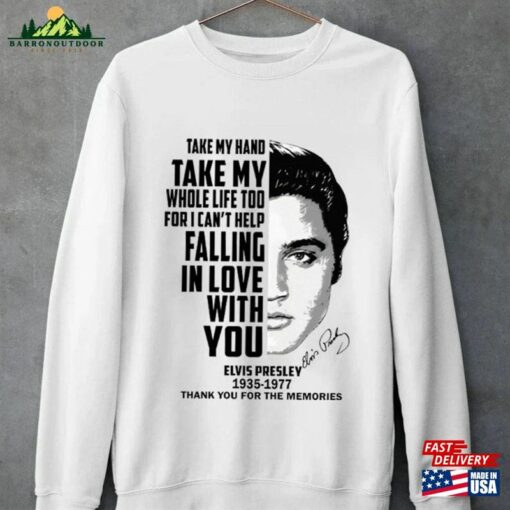 Elvis Presley Shirt Vintage Hoodie Sweatshirt Classic