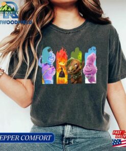 Ember Wade Clod Grale Elemental Comfort Colors® Shirt Disney Pixar’S 2023 Unisex Hoodie