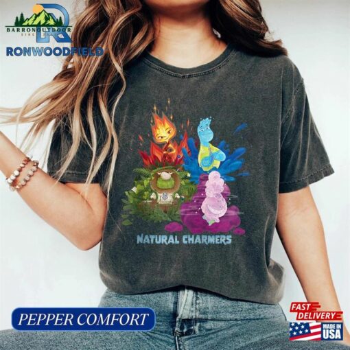 Ember Wade Gale Fern Natural Charmers Comfort Colors® Shirt Disney Pixar’s Elemental T-Shirt Hoodie