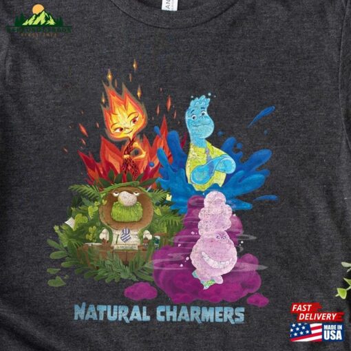 Ember Wade Gale Fern Natural Charmers Comfort Colors® Shirt Disney Pixar’s Elemental T-Shirt Hoodie