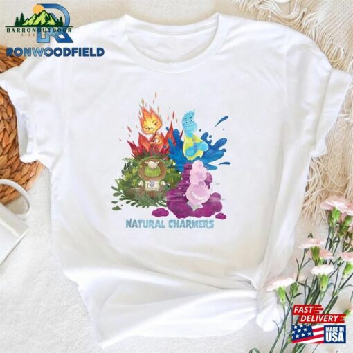 Ember Wade Gale Fern Natural Charmers Comfort Colors® Shirt Disney Pixar’s Elemental T-Shirt Hoodie