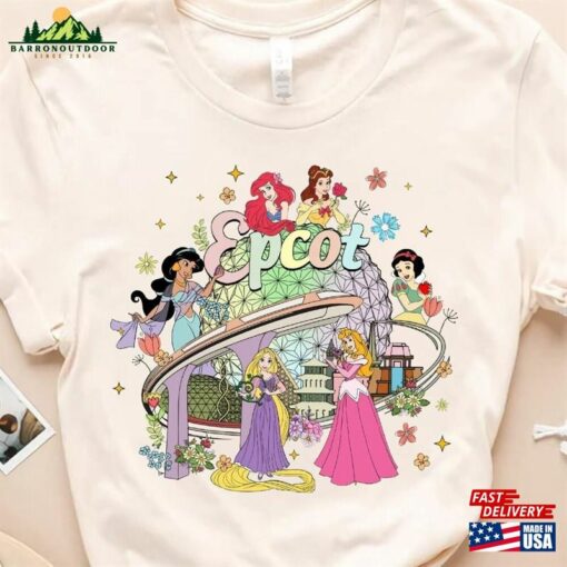 Epcot Princess Shirts Flower And Garden Festival 2023 Shirt Disney Event Hoodie Sweatshirt