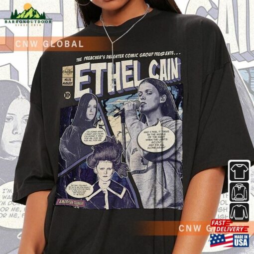 Ethel Cain Comic Shirt 90S Vintage Merch Art Preacher’s Daughter Album Concert Tour 2023 Graphic Tee Gift For Fan V2 Unisex Hoodie