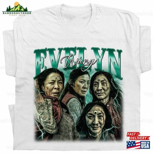 Evelyn Wang Shirt Vintage T-Shirt Movie Oscars 2023 Hoodie Sweatshirt