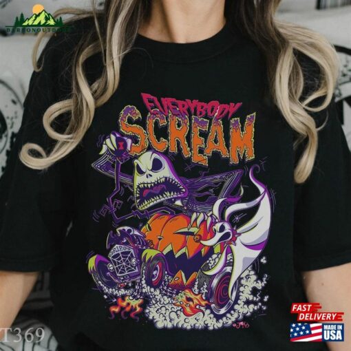 Everybody Scream Shirt Vintage Halloween Hoodie T-Shirt