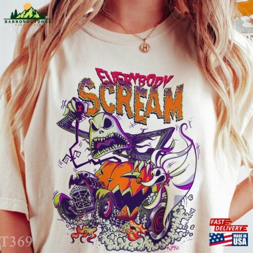 Everybody Scream Shirt Vintage Halloween Hoodie T-Shirt