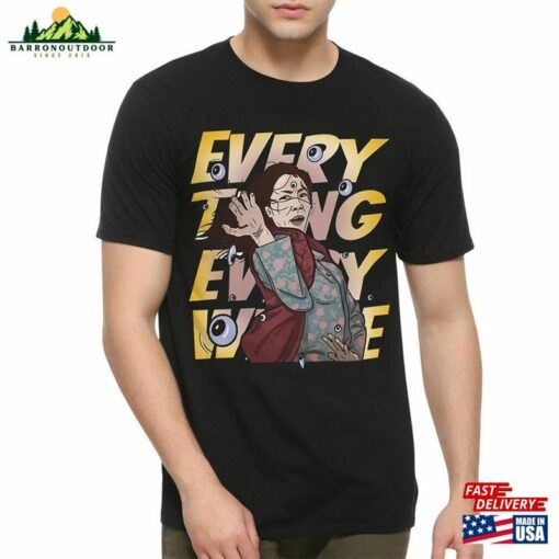 Everything Everywhere All At Once Art T-Shirt Michelle Yeoh Shirt Men Unisex