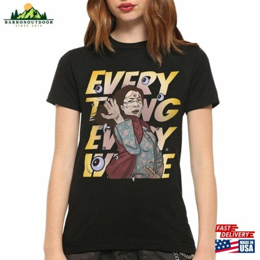 Everything Everywhere All At Once Art T-Shirt Michelle Yeoh Shirt Men Unisex