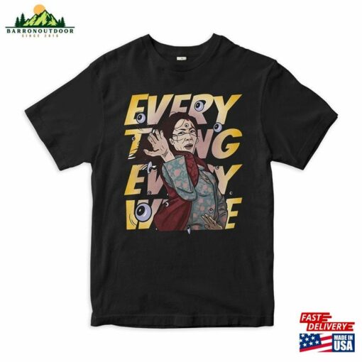 Everything Everywhere All At Once Art T-Shirt Michelle Yeoh Shirt Men Unisex