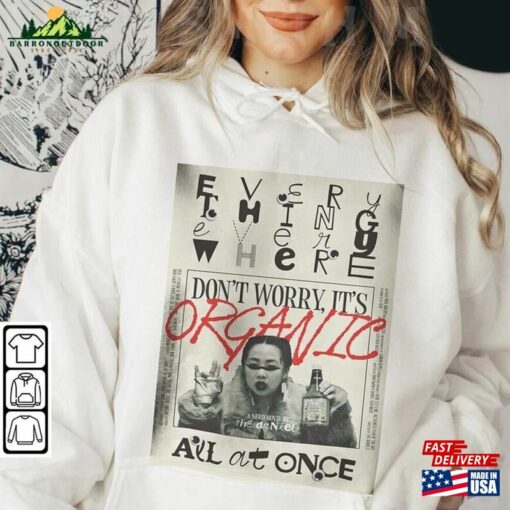 Everything Everywhere All At Once Newpaper Shirt Retro Movie Dan Kwan Classic Unisex