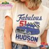 Fabulous Hudson Hornet Shirt Disney Cars Retro Doc Checkerboard Hoodie Classic