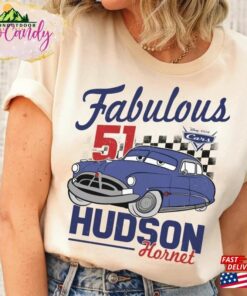 Fabulous Hudson Hornet Shirt Disney Cars Retro Doc Checkerboard Hoodie Classic Fabulous Hudson Hornet Shirt Disney Cars Retro Doc Checkerboard Hoodie Classic