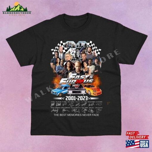 Fast And Furious 22 Years Anniversary Shirt Sweatshirt Hoodie