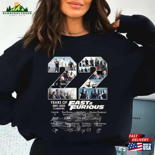 Fast And Furious 22Th Anniversary 2023 T-Shirt Unisex Classic