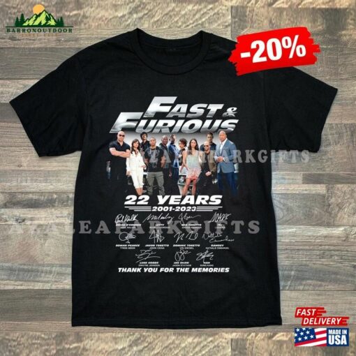 Fast And Furious Shirt 22 Years Of The Tee Hoodie T-Shirt