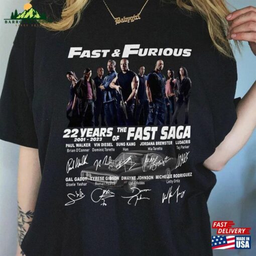 Fast And Furious Shirt Anniversary X Movie Classic Hoodie