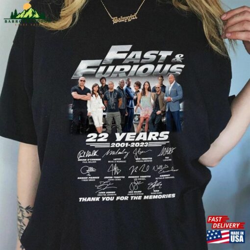 Fast Furious Anniversary Shirt And X Movie Unisex Hoodie