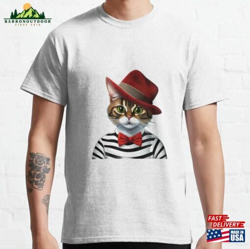 Feline Fashion Icon Cat Setting The Bar For Stylish Swagger Classic T-Shirt Hoodie