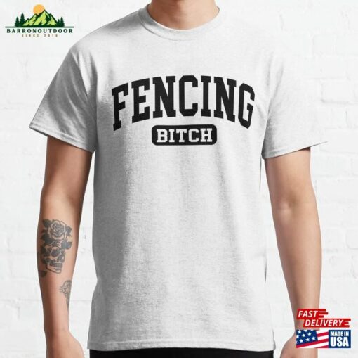 Fencing Girl Sweatshirt Funny Tshirt Gift Idea For Women Mom Unisex T-Shirt