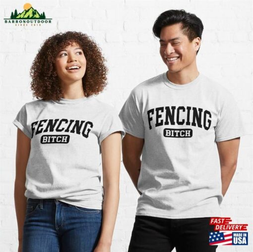 Fencing Girl Sweatshirt Funny Tshirt Gift Idea For Women Mom Unisex T-Shirt