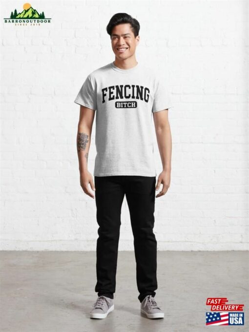 Fencing Girl Sweatshirt Funny Tshirt Gift Idea For Women Mom Unisex T-Shirt