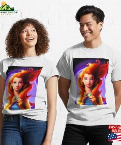 Fiery Queen In Space With Purple Eyes Classic T-Shirt Unisex Hoodie 2 Fiery Queen In Space With Purple Eyes Classic T Shirt Unisex Hoodie 3