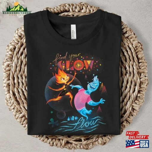 Find Your Glow And Flow Shirt Elemental 2023 Walt Disney World Sweatshirt Unisex