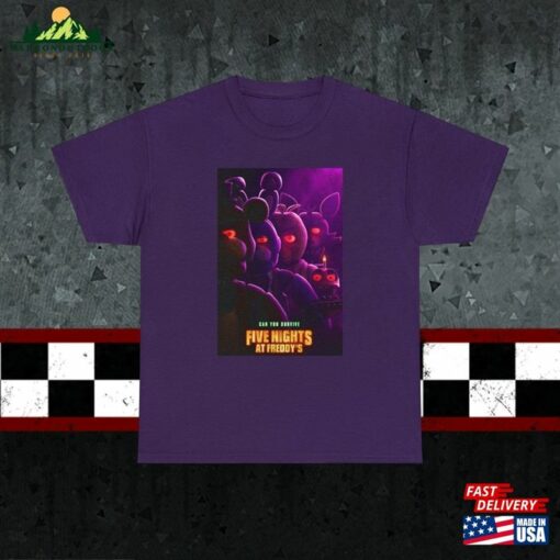 Five Nights At Freddy’s 2023 Movie T-Shirt Poster Tee Unisex