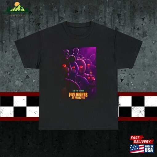 Five Nights At Freddy’s 2023 Movie T-Shirt Poster Tee Unisex