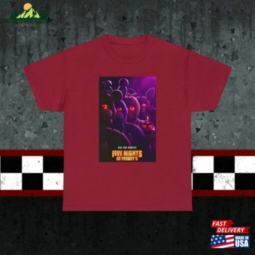 Five Nights At Freddy’s 2023 Movie T-Shirt Poster Tee Unisex