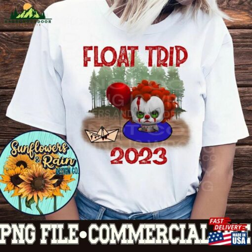 Float Trip 2023 Horror Clown Png File For Sublimation Download Camping Tshirt Sweatshirt Hoodie