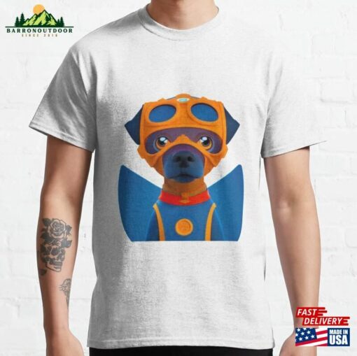 Flying Cute Dog Classic T-Shirt Unisex