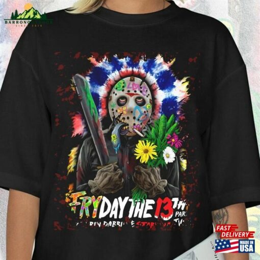 Friday The 13Th Movie Doodle Art Shirt Vintage Merch Tee Horror Quotes Sweatshirt Halloween Hoodie Unisex