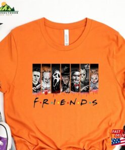 Friends Halloween Shirt Horror Movie Killers T-Shirt Scary Tee Classic