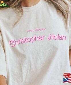 From Director Christopher Nolan Barbie Font T-Shirt Hoodie