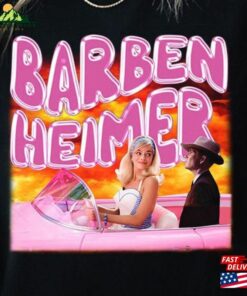 Funny Barbie Vs Oppenheimer Shirt Barbenheimer Cillian Murphy Margot Robbie Classic Sweatshirt