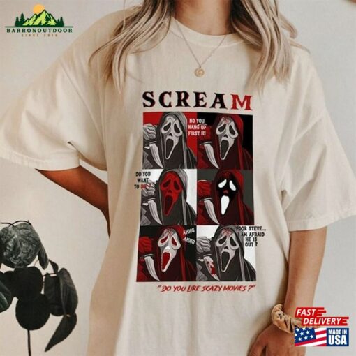 Funny Halloween Horror Shirt Scary Movie Ghostface Mugshot Hoodie Unisex