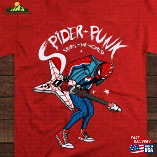 Funny Retro Spider Punk Shirt Man Across The Hoodie Sweatshirt