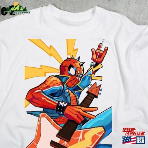 Funny Retro Spider Punk Shirt Man Across The Hoodie Sweatshirt