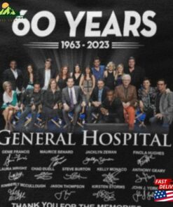 General Hospital Characters Anniversary Shirts 1963 2023 60 Years Classic Movie Gift For Fan Unisex T-Shirt