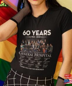 General Hospital Characters Anniversary Shirts 1963 2023 60 Years Classic Movie Gift For Fan Unisex T Shirt 3