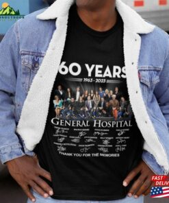 General Hospital Characters Anniversary Shirts 1963 2023 60 Years Classic Movie Gift For Fan Unisex T Shirt 4