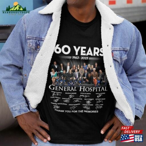 General Hospital Characters Anniversary Shirts 1963 2023 60 Years Classic Movie Gift For Fan Unisex T-Shirt