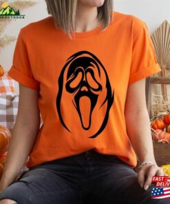 Ghost Mask Shirt Halloween Horror Face For Him Her Sweatshirt T-Shirt