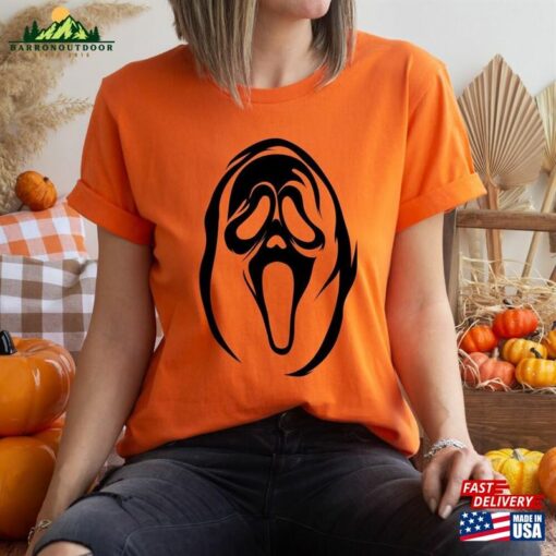 Ghost Mask Shirt Halloween Horror Face For Him Her Sweatshirt T-Shirt